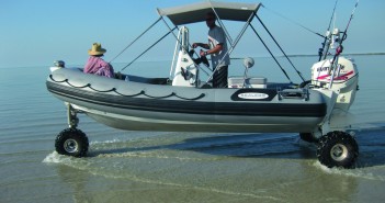 This boat has legs