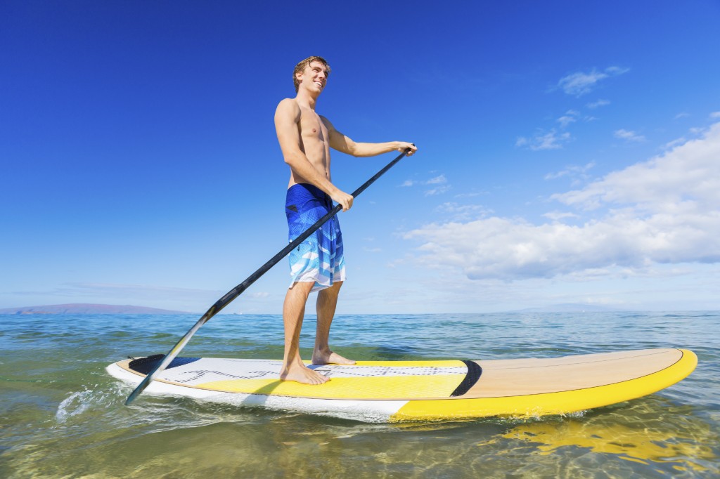 Stand up paddle boarding has taken the seas by storm... if you're game, why not give it a go this summer.