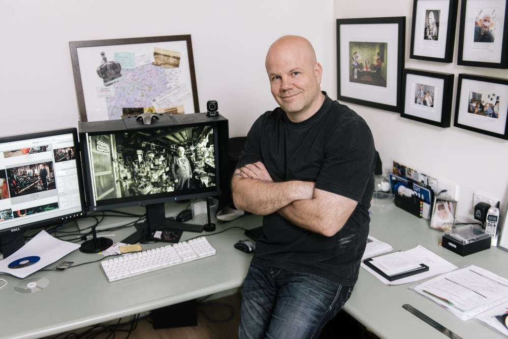 The man behind the lens. Craig Wetjen custom-built his shed to accommodate a photography studio and chill out zone.