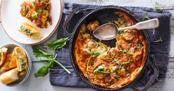 Potato & chorizo frittata made microwave-easy